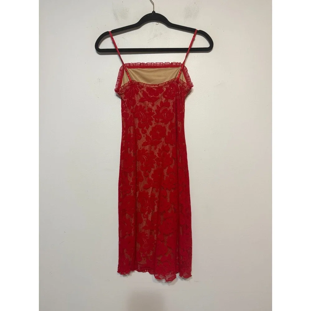 Vtg Frederick's Of Hollywood Old Hollywood Glam Lace Slip Dress Size XL Coquette